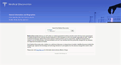 Desktop Screenshot of discoveriesinmedicine.com